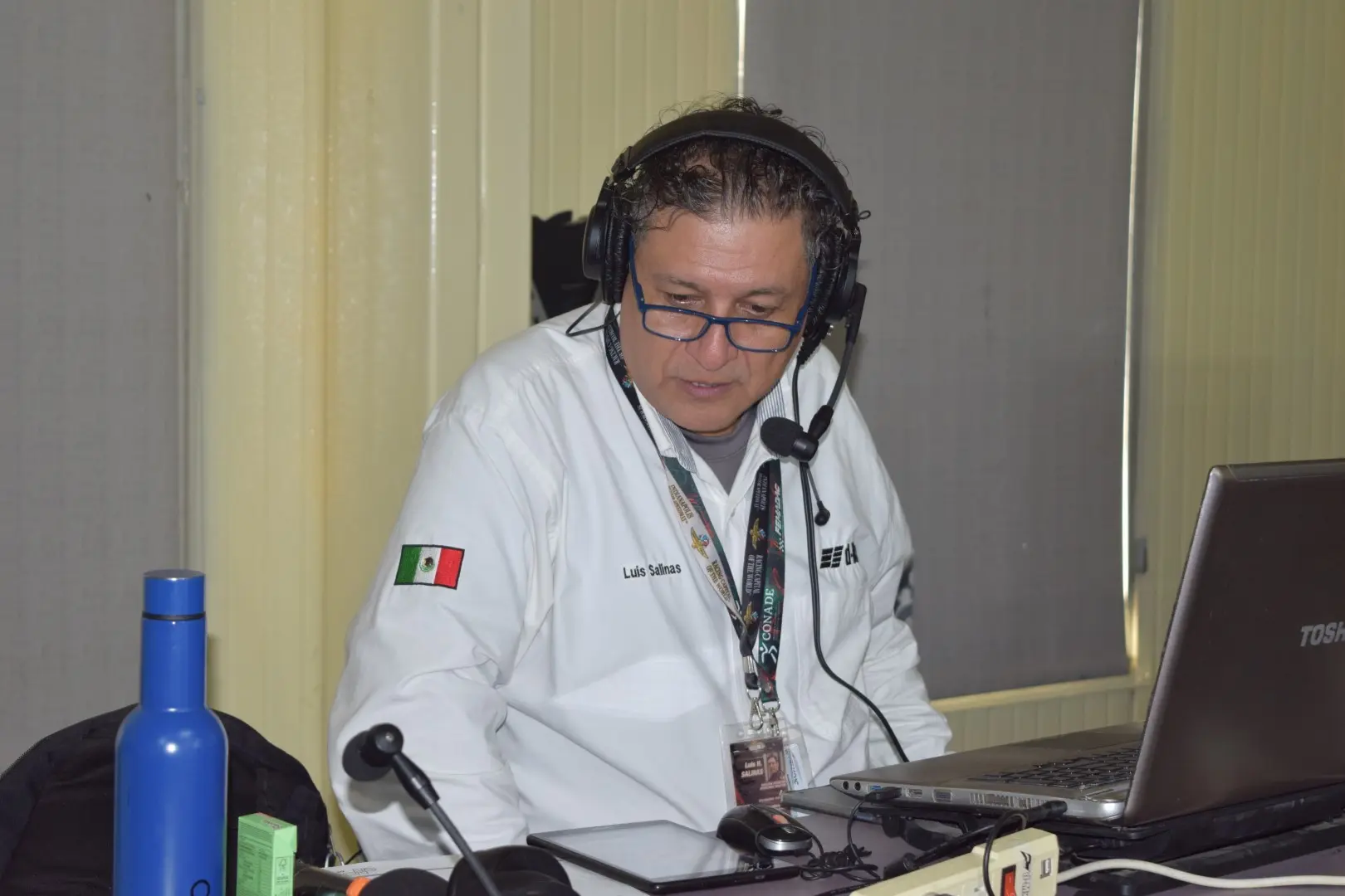 Luis Salinas la voz del Autódromo Monterrey