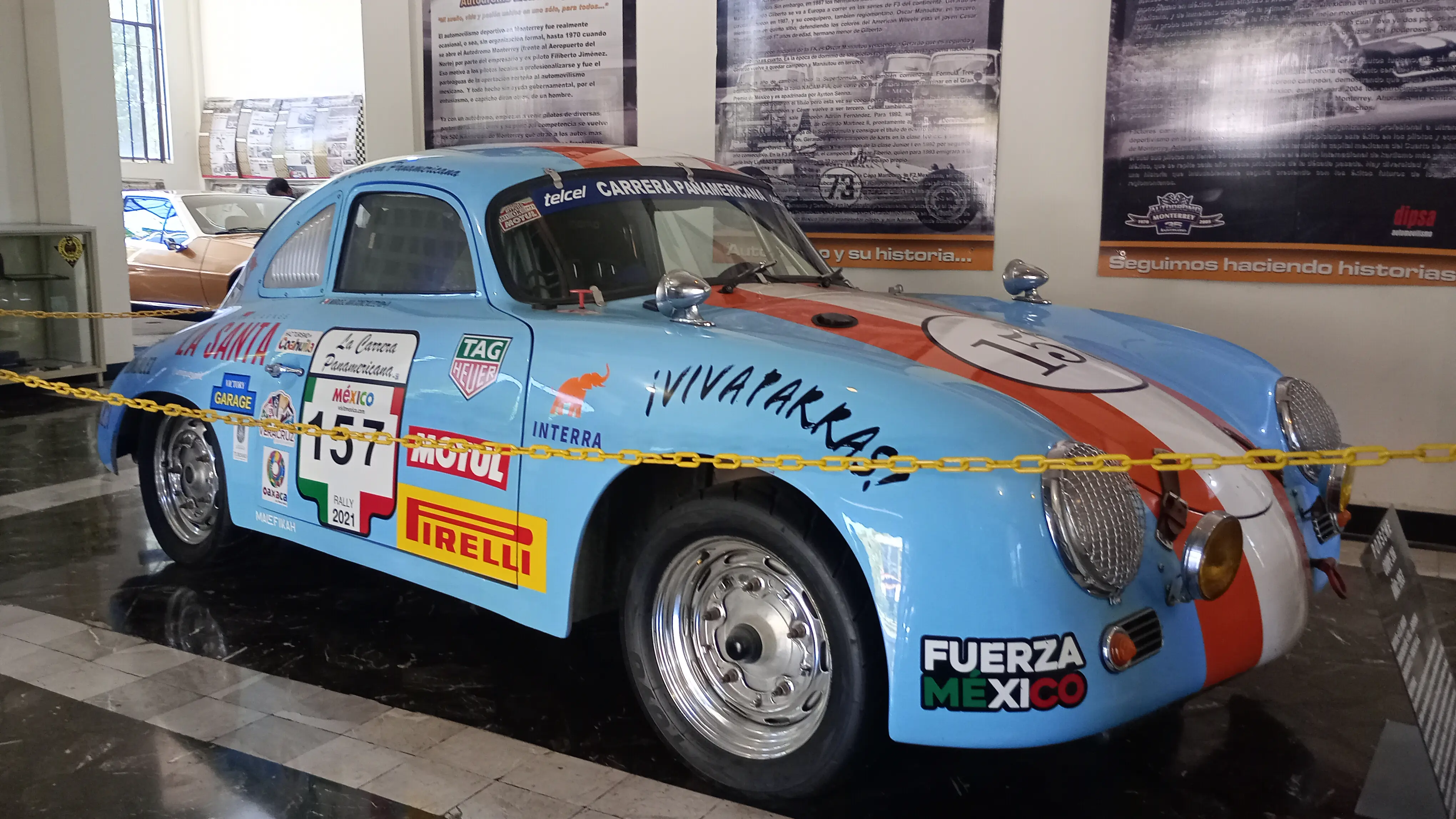 Auto #157 ganador de la Carrera Panamericana